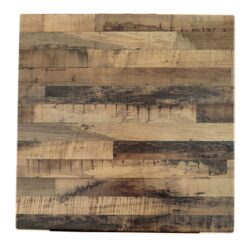 800mm Square Isotop Sliq Compact Table Top in Rustic Maple