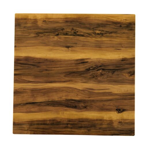 700mm Square Isotop Sliq Compact Table Top in Shesman Timber Look