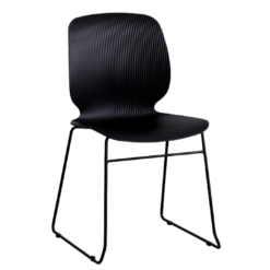 sled chair in black