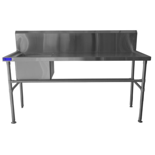stainless steel sink 700mm x 1800mm single bowl