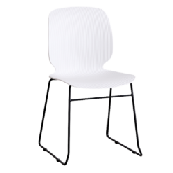 sled chair in black