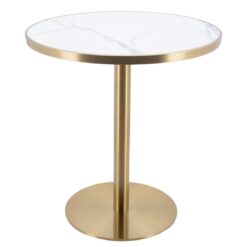 700mm square verona marble gold trim porcelain table top with gold circular base