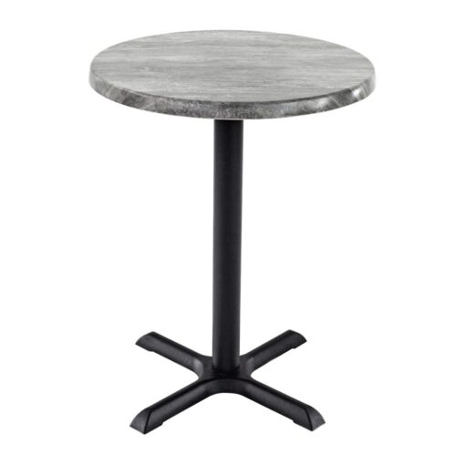 600mm Round Cement Isotop Table Top with Black Maxwell Base