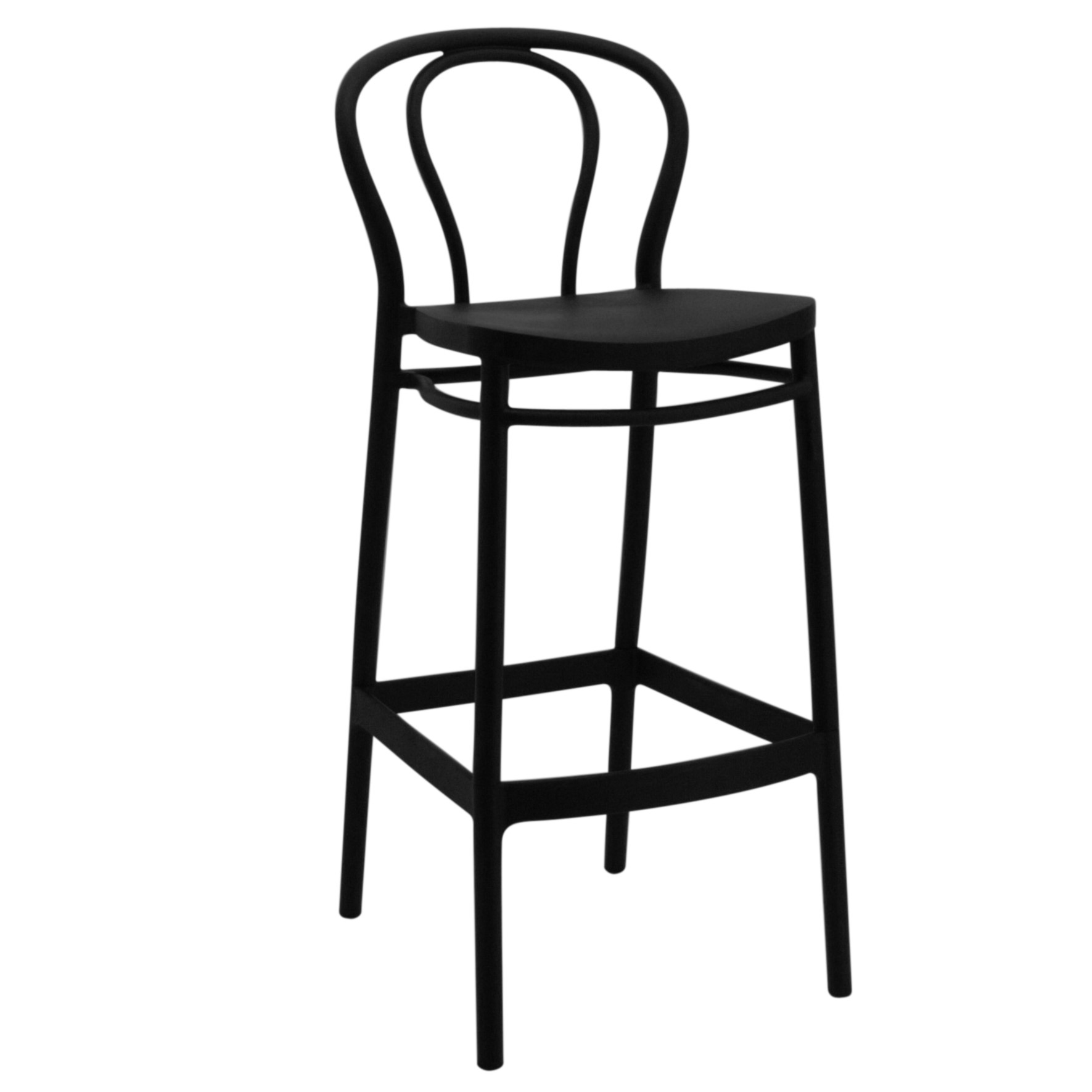 Tall Broadway Stool in Black