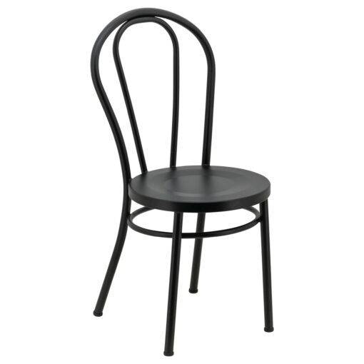 No.18 Steel Cabaret Chair in Matte Black