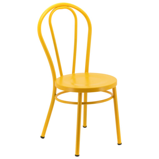 No.18 Steel Cabaret Chair in Matte Yellow