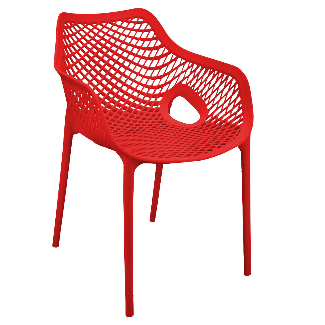 Envy Chair with Arms in Red
