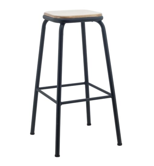 Tall Helen Stool in Matte Black