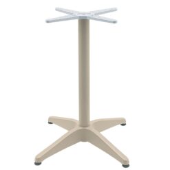 Roma Aluminium Table Base in Stone Beige