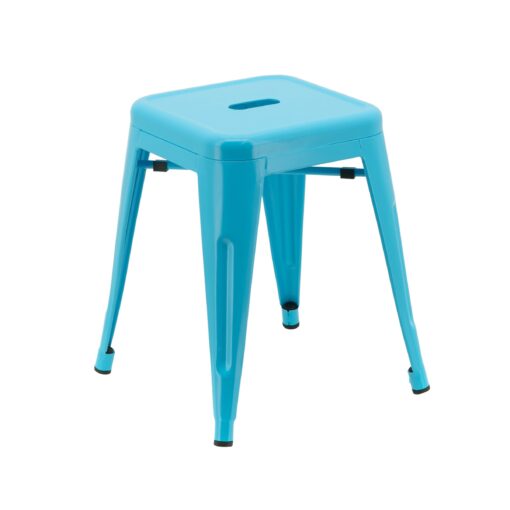 Small Replica Tolix Stool in Matte Sky Blue
