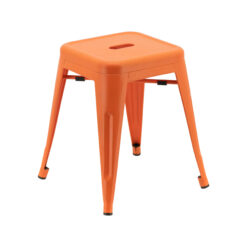 Small Replica Tolix Stool in Matte Orange