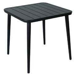 aluminium slat table in matte black (pre order)