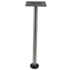 bolt in stainless steel bar table with round pole