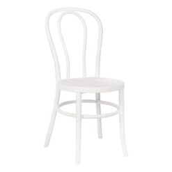 polypropylene cabaret chair in black timber look