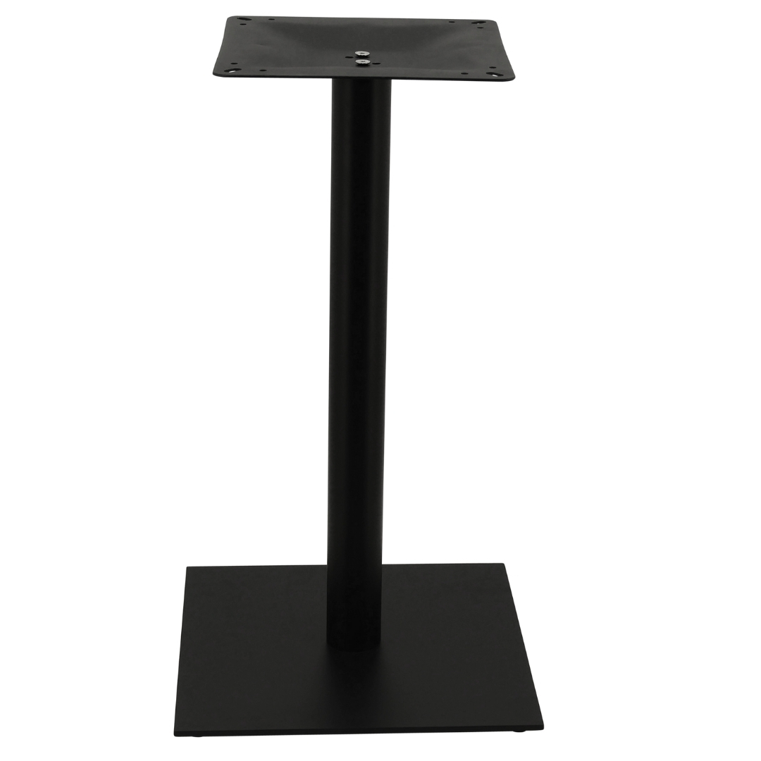Chicago Dining Table Base in Matte Black with Round Pole