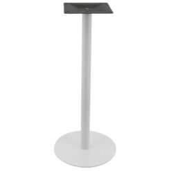 circular steel bar table base in gloss white (pre order)