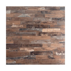 distressed timber square 800mm wermodin table top