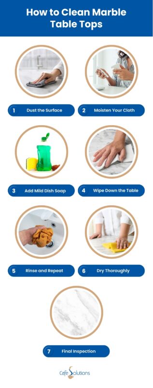 guide to cleaning marble table tops