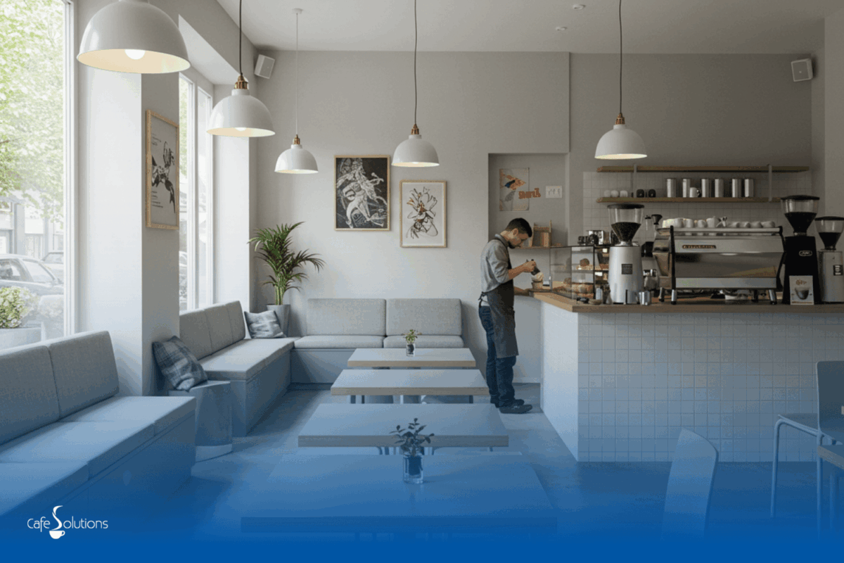 how do you optimise space in a small cafe trendy small cafe design