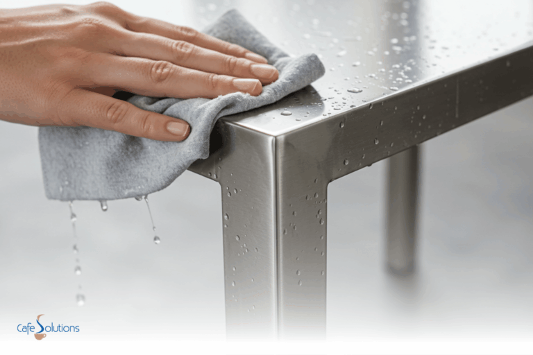 how to clean stainless steel table legs