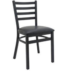 steel ladderback chair in oak (copy)