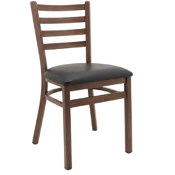 steel ladderback chair in oak (copy)