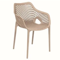 envy chair with arms in latte