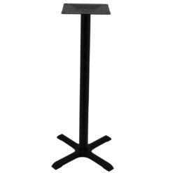 maxwell bar table base in matte black with round pole