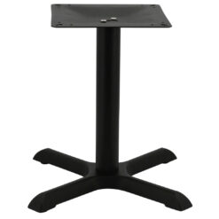 maxwell coffee table base in matte black with round pole