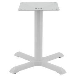 maxwell coffee table base in gloss white with round pole