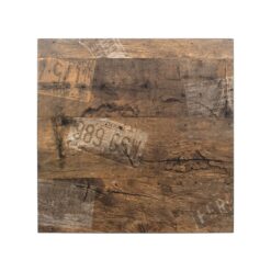 Recycled Blackbutt Square 700mm Melamine Table Top (pattern varies)