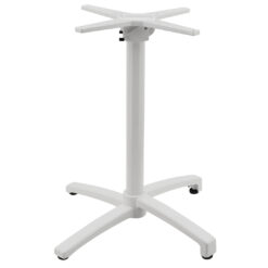 sophie aluminium foldable table base in white