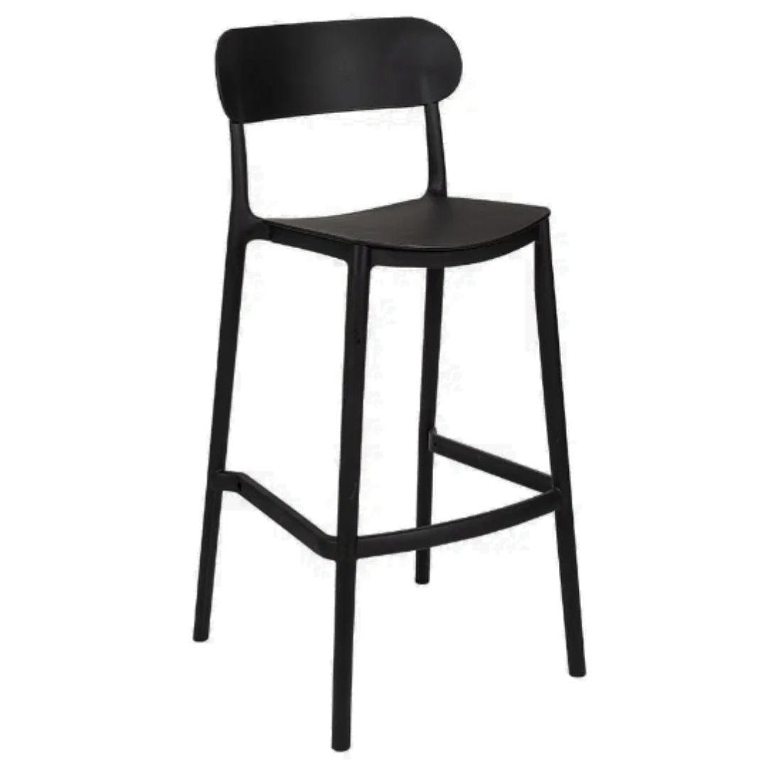 Tall Luna Stool in Black