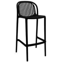 tall riviera stool in black