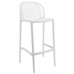 tall riviera stool in white