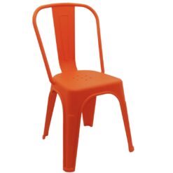 polypropylene replica tolix chair in orange