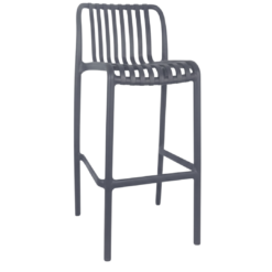 tall tuscan stool in charcoal