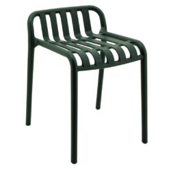 Small Tuscan Stool in Dark Forest Green