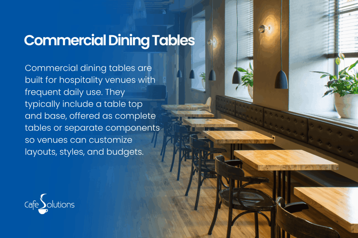 what are commercial dining tables