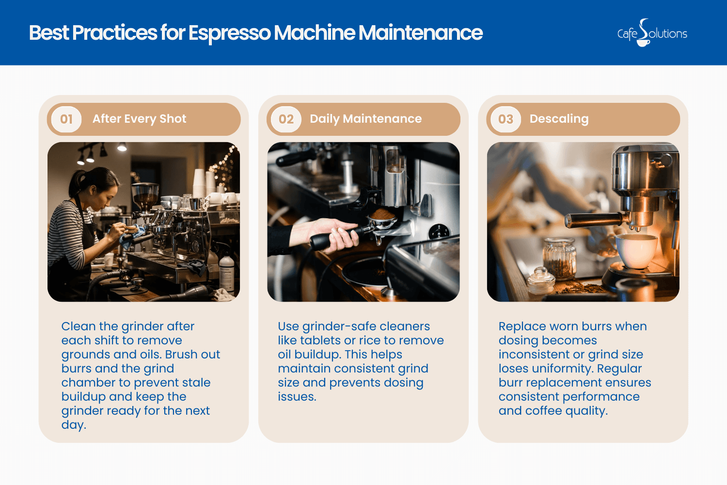 what are the best practices for espresso machine maintenance