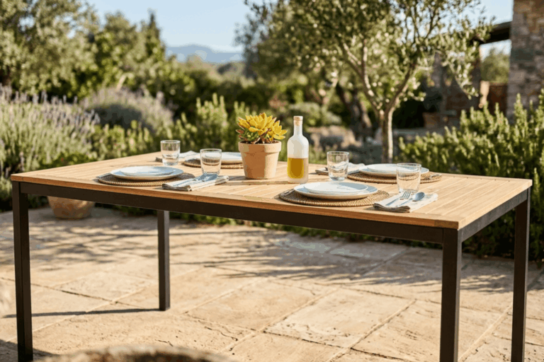 what material to use for outdoor table top
